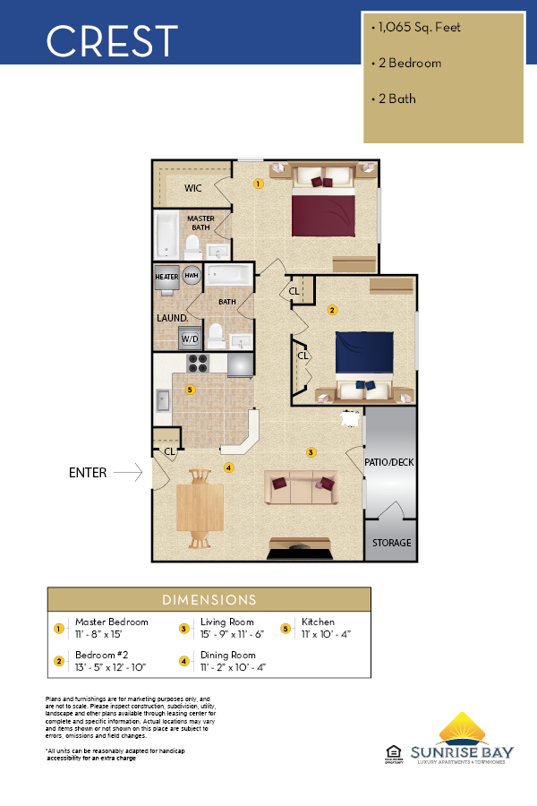 Sunrise Bay Apartment Floor Plan