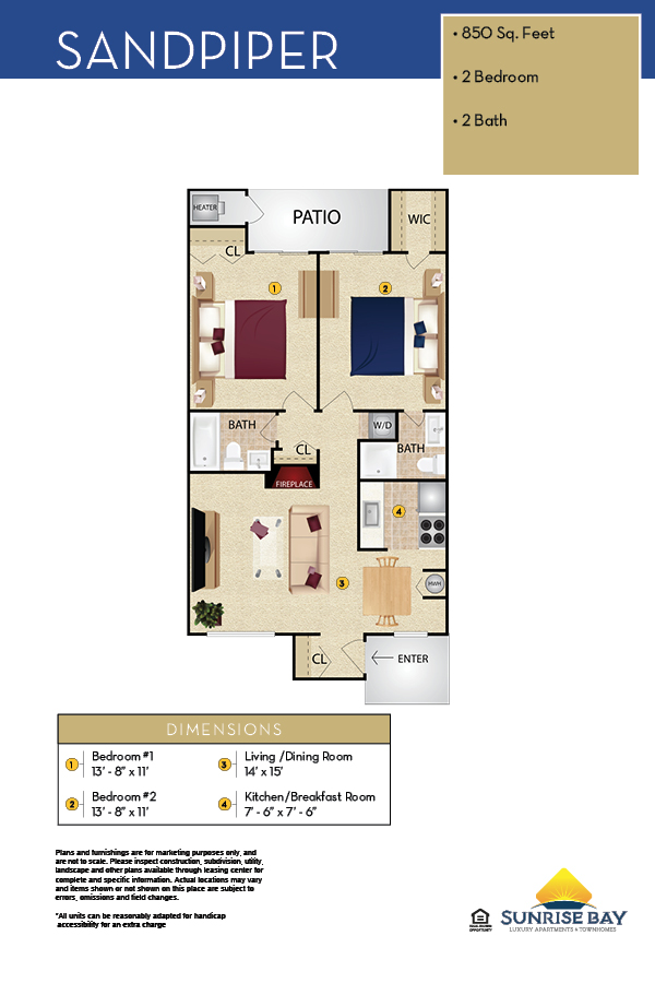 Sunrise Bay Apartment Floor Plan