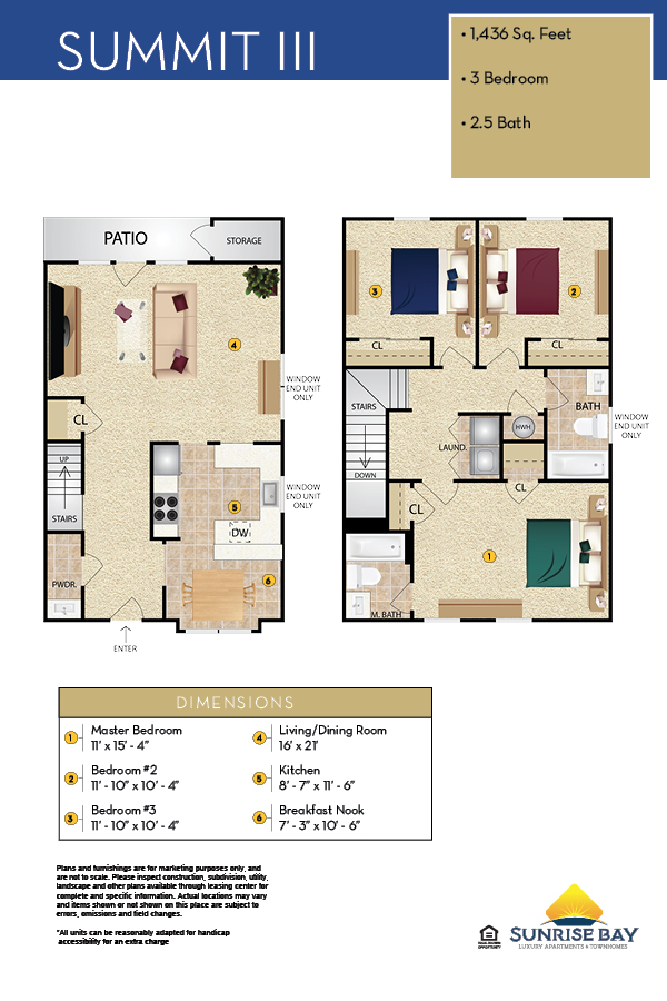 Sunrise Bay Apartment Floor Plan